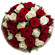 букет из красных и белых роз. Минск